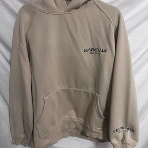 Essentials Fear of God Beige Hoodie